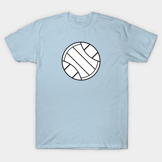 Blue Volleyball T-Shirt by College Mascot Designs